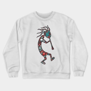 Kokopelli - The Trickster, Native American Symbol Crewneck Sweatshirt